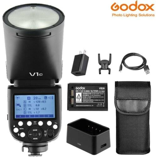 Godox V1 Flash V1C V1N V1S Flashlight TTL 1/8000s HSS lithium battery Speedlite Flash for Canon Nikon Sony Camera flash