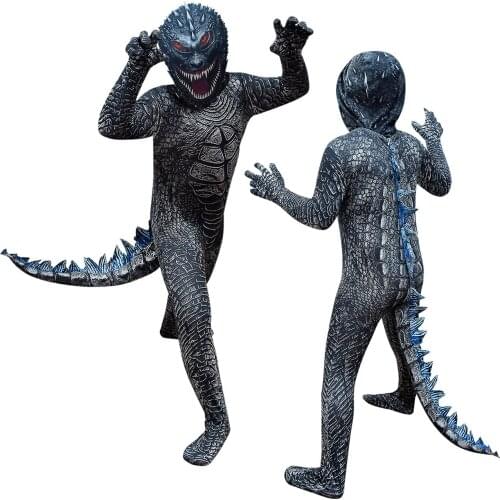 Anime Dinosaur Cosplay Kids Halloween Costumes for Boys Girl Carnival Party Clothing Terror Monster Bodysuit Fancy Dress Uniform
