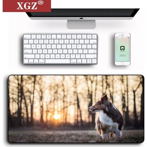 Xgz animal dog big mouse pad game accessories seaming desk pad XXL keyboard PC pad CSGO non-slip rubber 30X80cm40x90cm promotion