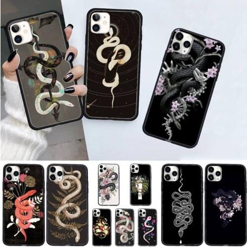Snake painting case for airpods Phone Case for iPhone 11 12 pro XS MAX 8 7 6 6S Plus X 5S SE 2020 XR