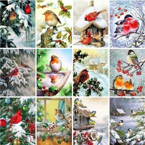 EverShine Diamond Paintng Full Square Animals Diamond Embroidery Bird Cross Stitch Handmade Art Bead Picture Kits Wall Decor