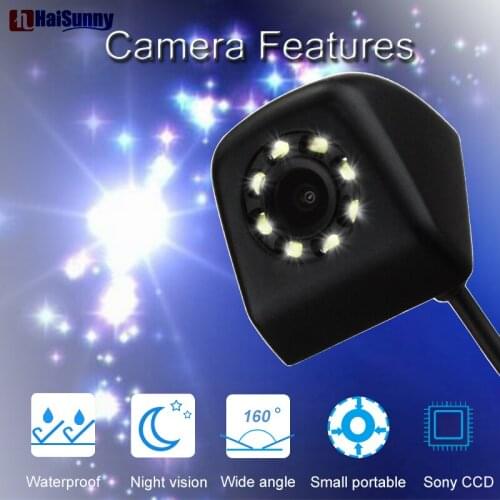 Night Vision Waterproof Parking Assistance LED Lights Rear View Vehicle Reverse Backup Camera For DVR Car Andriod Player