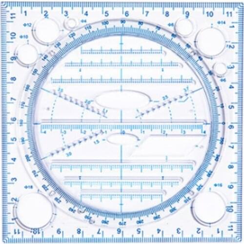 Multifunctional Drawing Ruler Multipurpose Draw Round Curve Horizontal Parallel Line Vertical Parallel Line Rulers