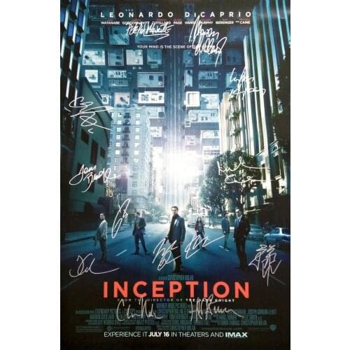 INCEPTION Movie Signed Art print Silk poster Home Wall Decor