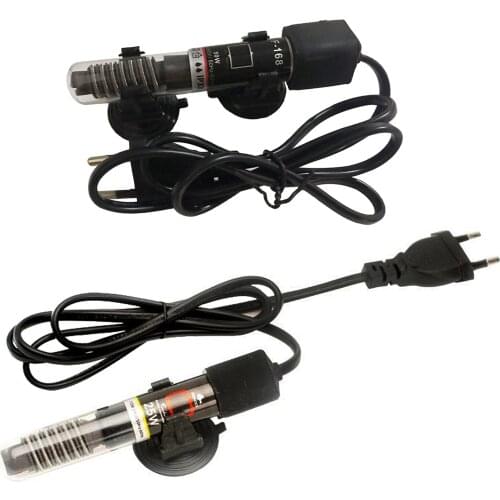 Small Aquarium Water Heater Submersible Auto Thermostat Adjustable EU Plug