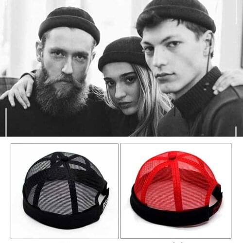 2019 New Summer Ventilation Knit Mesh Cap Womens Casual Mens Cap Mechanical Solid Color Style Wild Hip Hop Punk Hat 904-B096