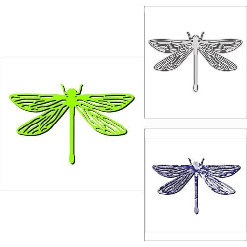 New 2021 Pretty Dragonfly Insect Metal Cutting Dies for DIY Scrapbooking and Card Making Decorative Embossing Craft No Stamps