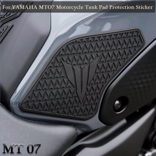 For yamaha mt 07 mt07 MT-07 2021- NEW Motorcycle Tank Pad Side fuel tank decals knee grip traction pads Protection sticker