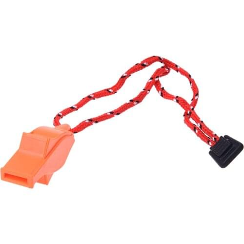 Outdoor Survival Bright Orange Dolphin Safety Emergency Whistle