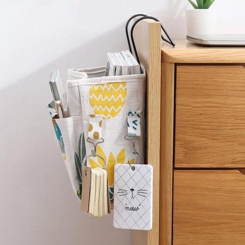 Bedside Storage Caddy Convenience Hanging Organizer Bag Multiple Pockets Bag for Dormitory Room Storage Bags TS2