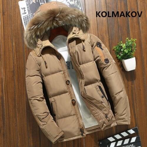 2020 Mens New Arrival Down Jacket Mens fashion Thicken Hooded Coats with Fur Collar Parkas Top Quality winter jacket