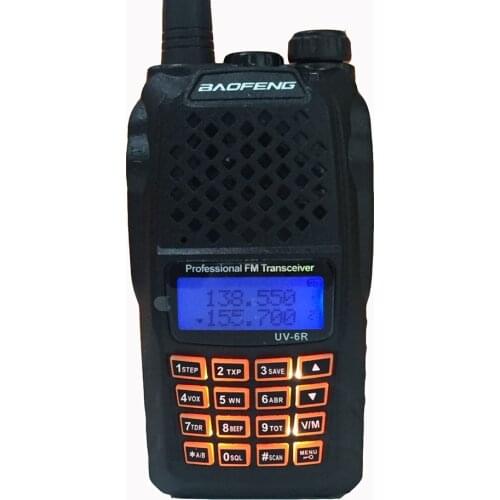 CTCSS DCS walkie talkie baofeng UV-6R 7w for CB radio interphone wireless vhf uhf mobile station hf transceiver police equipment