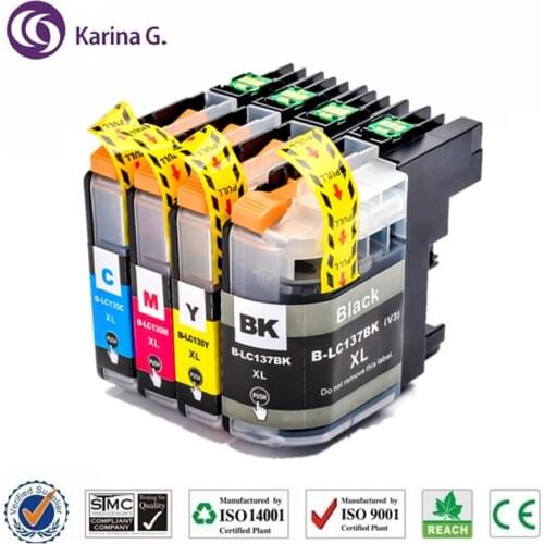 Compatible for LC135 LC137 ink Cartridge Suit for brother MFC-J4410DW MFC-J4510DW MFC-J4710DW DCP-J4110DW