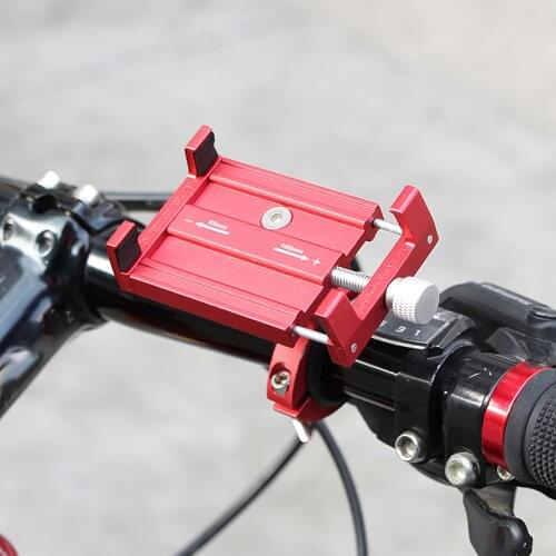 Bicycle Scooter Aluminum Alloy Mobile Phone Holder MTB Mountain Bike Bracket Cell Phone Stand Cycling Accessories