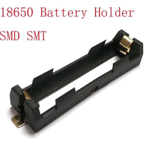 High Quality 1 X 18650 Battery Holder SMD SMT Battery Box With Bronze Pins Radiating Battery Shell Heat Holder