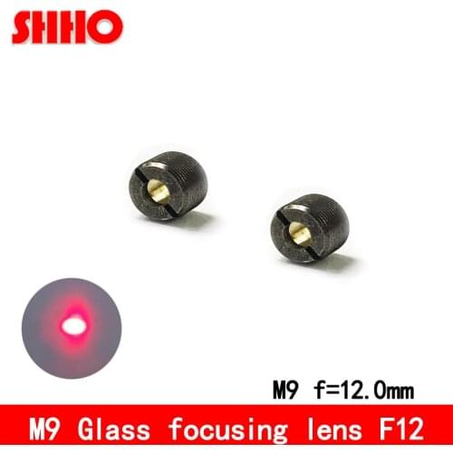 High quality M9 D-ZK3 optical glass focusing lens focal length 12mm visible light 400nm to 700nm antireflective film