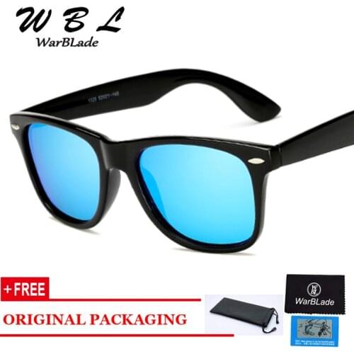 WarBLade 2019 Classic Fashion Sunglasses Men Polarized Sunglasses Men Driving Mirrors Black Frame Eyewear Male Sun Glasses UV400