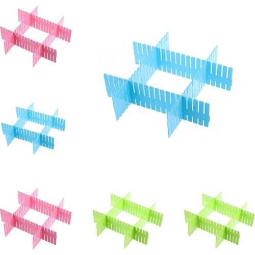 4pcs Adjustable Drawer Dividers Organizer Convenient Plastic Retractable Stretch Storage Partition Board For Home Office Kitchen
