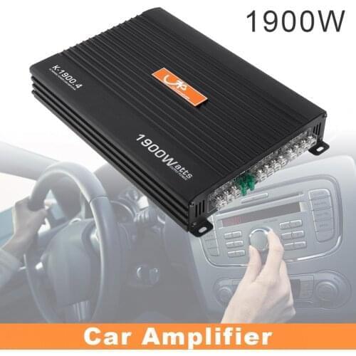 1900W Aluminum Alloy High Power Car Amplifiers Mini 4 Channel HiFi Stereo Audio Class AB Amp Bass For Speaker