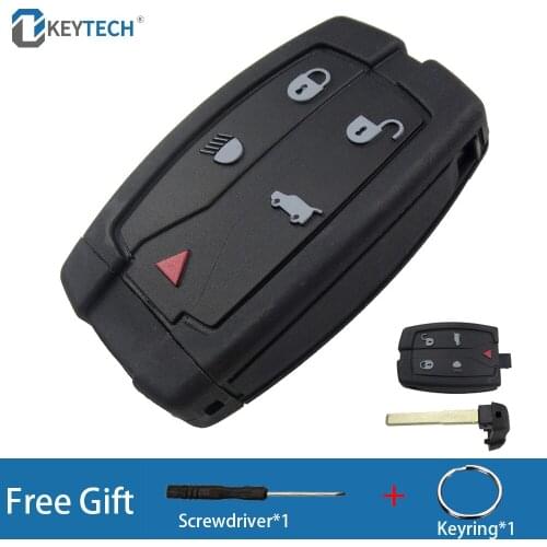 OkeyTech 5 Buttons Car Remote Key Case Shell For Land Rover Freelander 2 Discovery Replacement Key Shell Cover Car Accessories