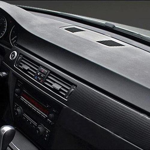 Black 3D Carbon Fiber Vinyl Adhesive Film Sheet Roll Auto Car DIY Decor Sticker 2019