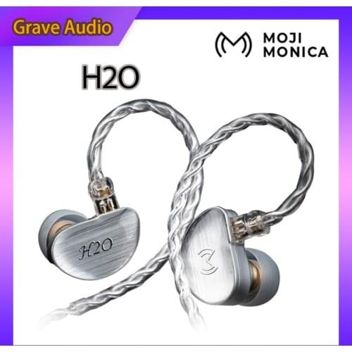 Moji Monica H2O 1DD+2BA Hybrid Triple Driver In-ear Earphone with Liquid Silica Gel Dynamic Driver, Detachable 0.78mm 2Pin Cable