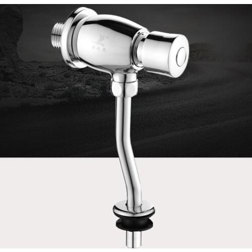 Brass Hand Control Urinal Flushing Valve Toilet Urinal Switch Delay Valve Hand Pressing Urinate Flushometer