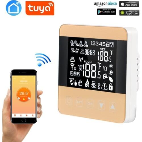 LIFE TUYA GOOGLE HOME Alexa LCD Display Heating Thermostat TouchScreen Room Temperature Controller Programmable Underfloor
