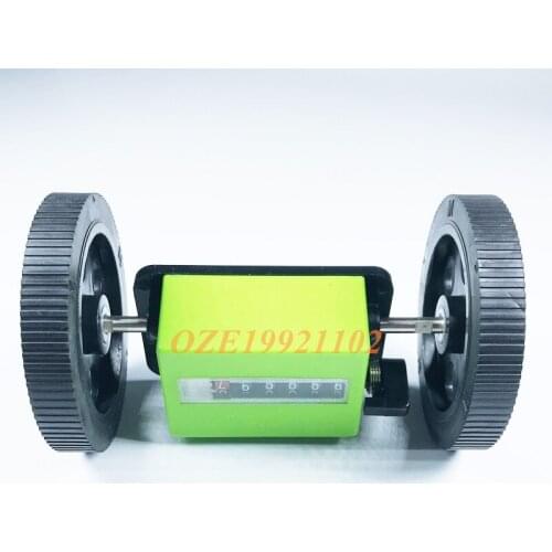 1PC Mechanical Length Counter Meter Yard Counter Rolling Wheel drive ratio:1:3 count range:0-99999meters