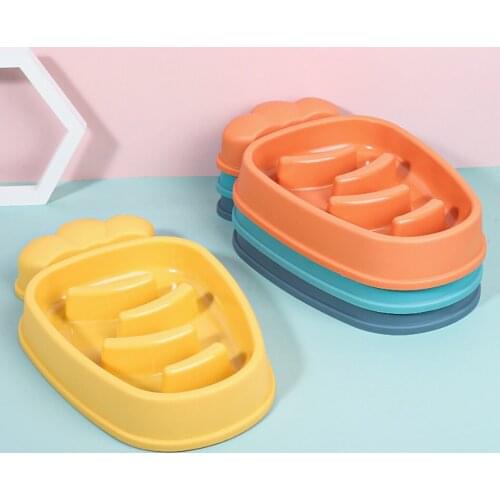 Legendog Anti-Choke Bowl For Dogs Food Bowls Slow Eating Carrot Shape Dog Food Bowl Dog Slow Feeder Pet Feeder Bowls Supplies