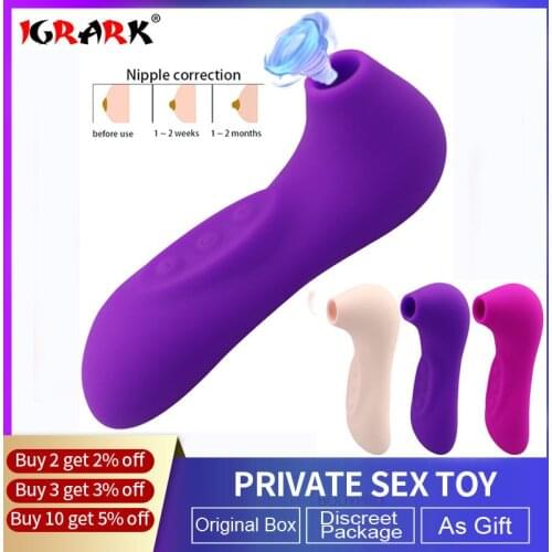 Clit Sucker Female Vibrator Nipple Sucking Clitoris Vagina Stimulator Oral Licking Blowjob Tongue Vibrating Sex Toys for Women