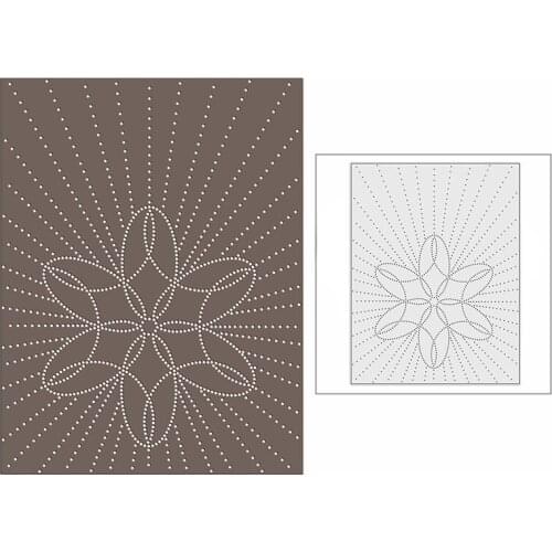 New 2021 Spotted Line Snowflake Panel Metal Cutting Dies for DIY Scrapbooking and Card Making Decor Embossing Craft No Stamps