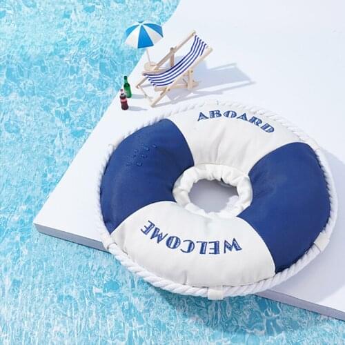 New Cat E-Collar Recovery Cone Adjustable Cotton Blends Neck Recover Cat Dog Printed Elizabeth Circle Pet Protection Collar