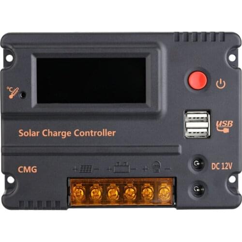 Solar Charge Controller Panel Battery Regulator 20A 12V 24V LCD intelligent control, easy to operate Drop shipping