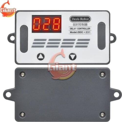 DDC-231 DC 12V Time Delay Relay LED Digital Time Delay Controller Switch Trigger PLC Automation Timer With Buzzer Case For Auto