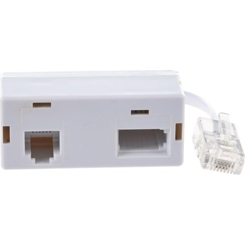 RJ45 Plug to BT RJ11 Secondary Splitter Telephone Adapter