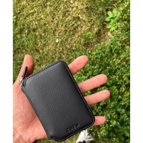 Luxury Wallet Men Genuine Leather Sport Classic Wallet Purse For Gift Black Red Blue Orange Genuine Leather Multi Card Holder