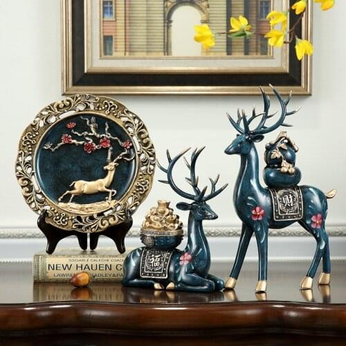 Lucky Deer Entrance living room Shop Opened Office Ornaments accessories decoration