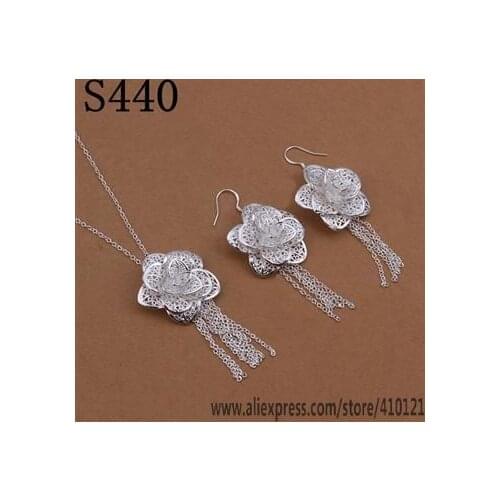 S440 Hot Sale High Quality Anniversary Gifts Jewelry Sets,Wholesale Jewelry Elegant Charms Fashion Necklace Earring /djkamar