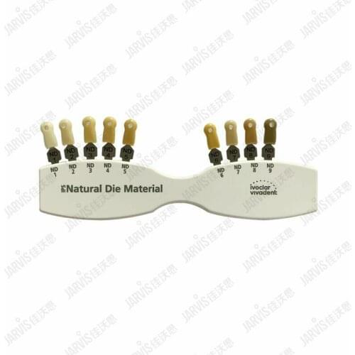 1Set Dental IPS Natural Die Material Teeth Shade Guide Ivoclar Vivadent ND1-9 Abutment