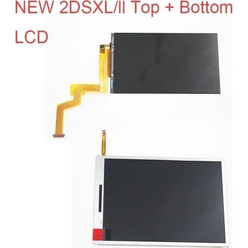 10pcs Original LCD Screen Display Top Bottom For NEW2DSXL NEW 2DSLL N2dsxl top Botton Lcd Screen Display for New 2ds XL/LL