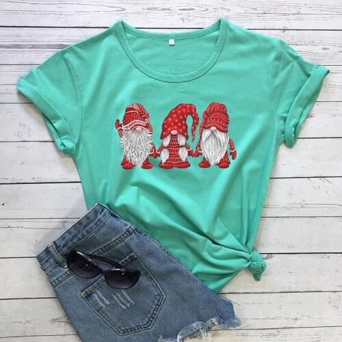 2020 Funny Casual Basics T-shirt Three Little Men Cartoon Printed Short Sleeve Pullover O Neck Simple Tops Tee S-3XL 18 Colors