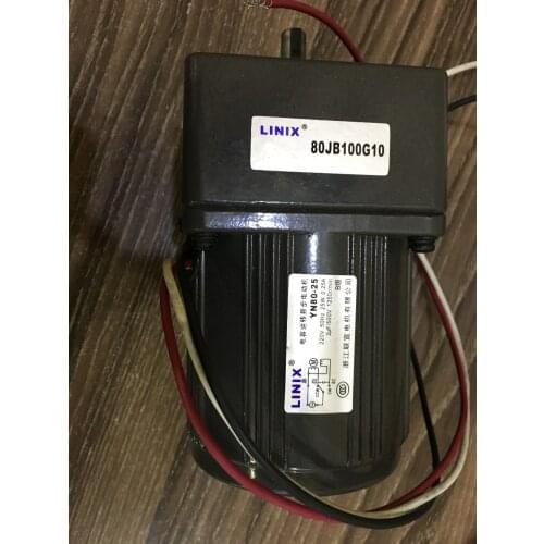 3 lines Constant speed Deceleration Motor LINIX Gear Motor YN80-25 YN80-220-25 80jb60g10 80jb75g10 80jb100g10 80jb120g10 220V