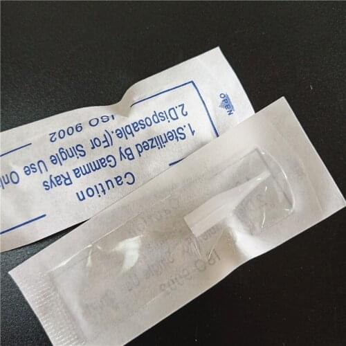 500Pcs 0.4*0.6*2.5CM Permanent Makeup Eyebrow Lips Small Tip Tattoo Needle Caps Nozzle Machine 1RL 3RL 5RL 5F 7F