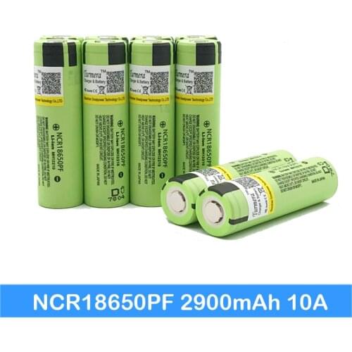 18650 Battery ncr18650pf 2900mAh 18650 Lithium Rechargeable battery for e-bike battery 36v 48v 52v for Turmera