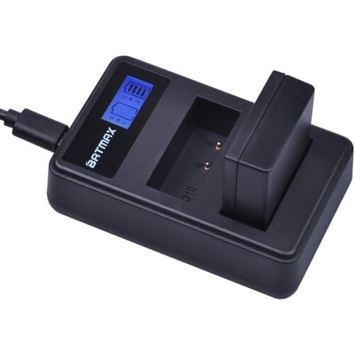 Batmax 1PC DMW-BLG10 DMW BLE9 DMWBLG10 Battery+LCD USB Dual Charger for Panasonic BLG10E BLG10GK BLG10 DMC-GF6 DMC-GX7 GF6 GX7