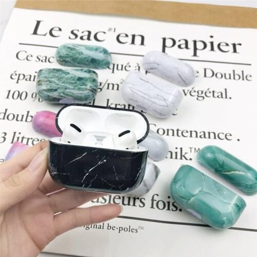 GTWIN Marble Pattern Earphone Case for AirPods Pro Cases Wireless Headset Protective Cover For Air Pods 3 Hard PC Cover