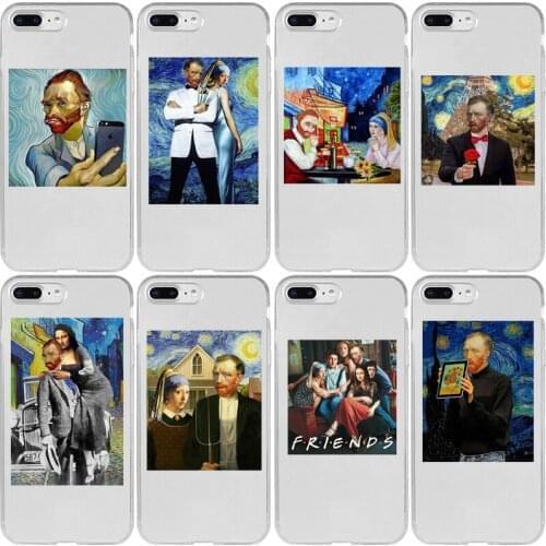 Van Gogh With Girl Spoof Art Cover Case for Xiaomi Redmi Note 9 9S 9A 9C 8T 8 7 6 5 4 Pro Max Prime