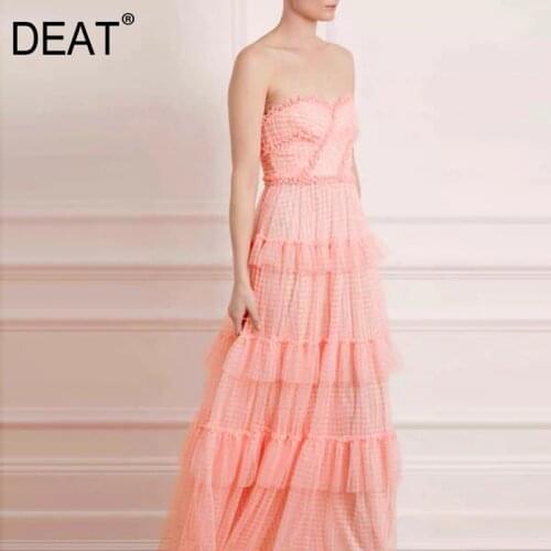 DEAT Pink Summer Dresses