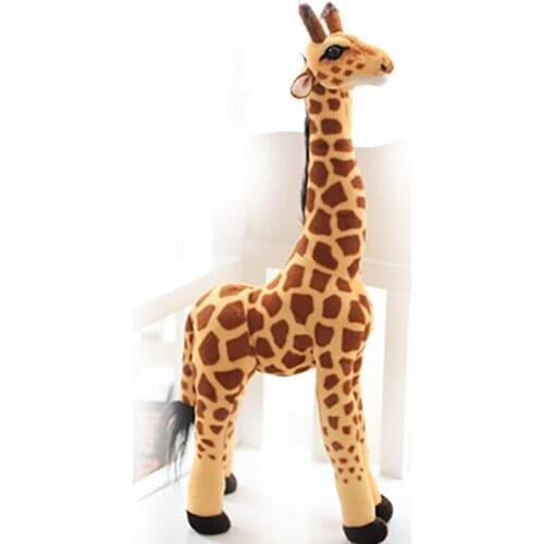 Simulation Giraffe Animal Plush Toy 55CM Soft Plush Animals Bags Children Soft PP Cotton Kids As Birthday Christmas Gift